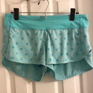 Lululemon blue running shorts